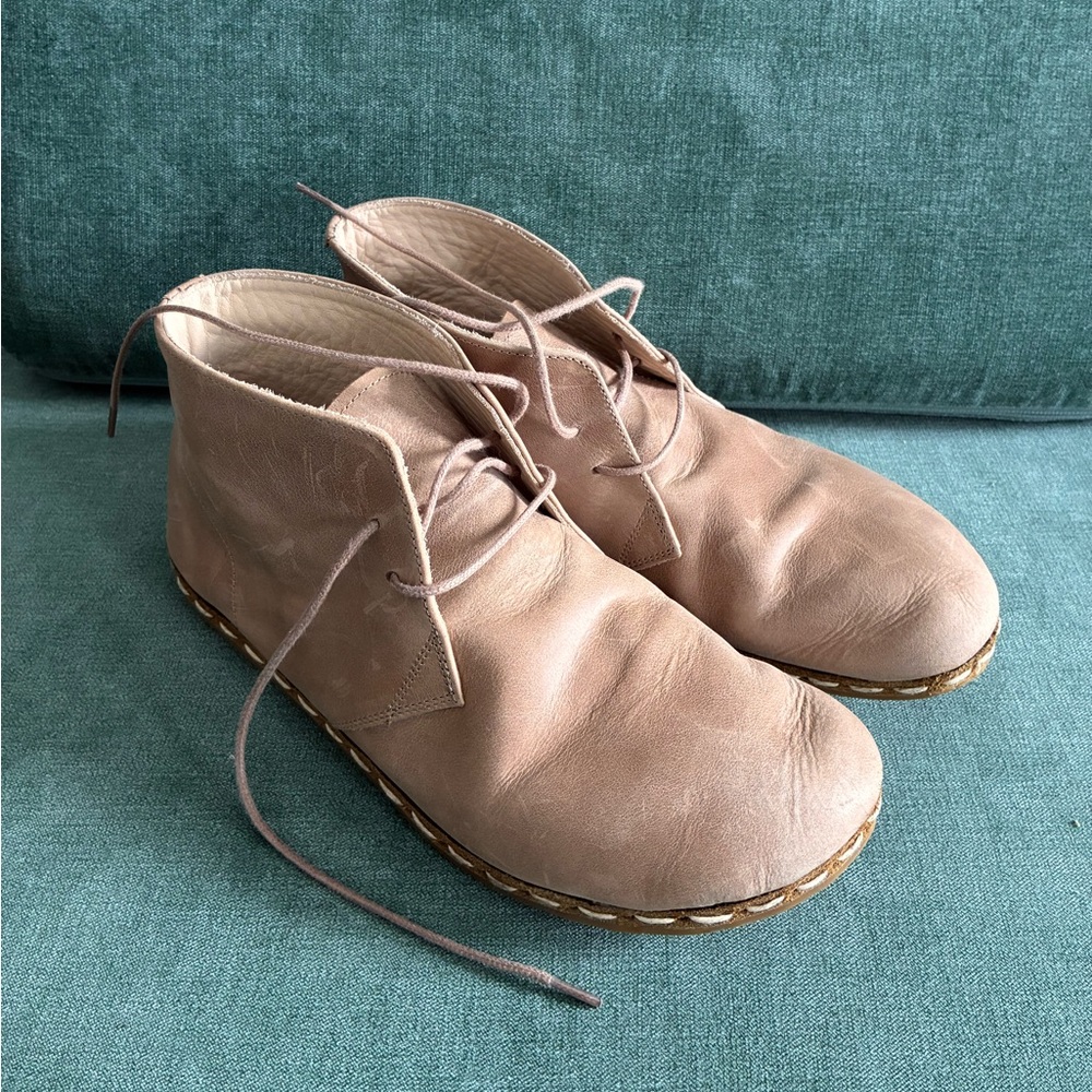 Men's Tan Leather Oxfords